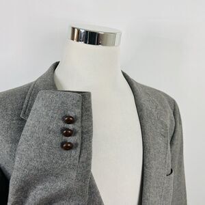 Baskin 50R Vintage Blazer 100% Camelhair Gray Two Button Lined Vented USA Made